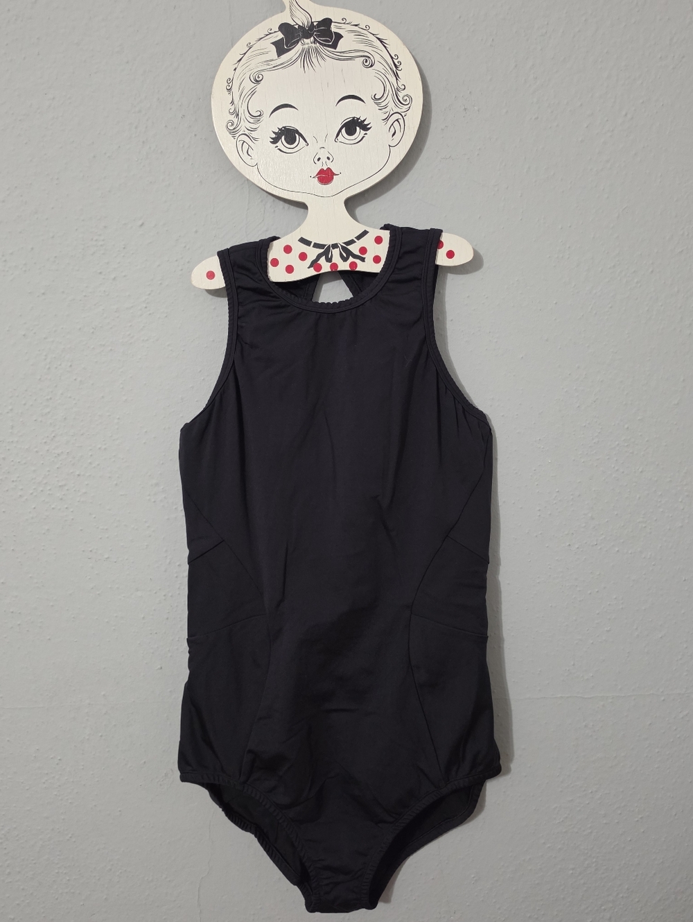 Zarely Dancewear Ana Black Leotard Size XLarge